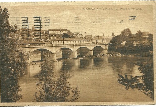 Moncalieri veduta dal - dal, ponte