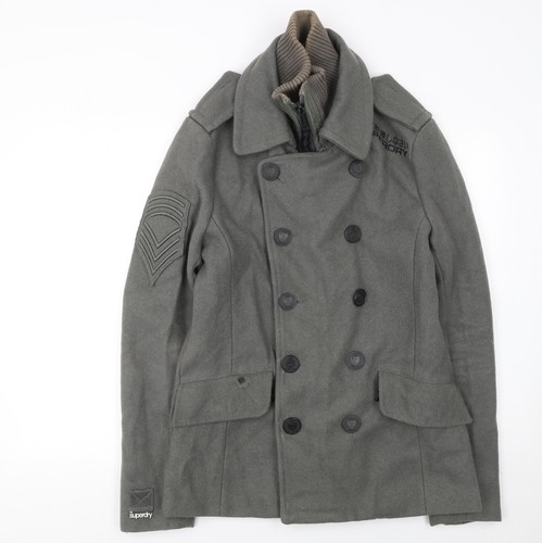 Superdry uomo cappotto grigio - superdry,