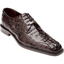 Scarpe In Pelle Di Coccodrillo Hornback Marroni Da Uomo Belvedere Chapo