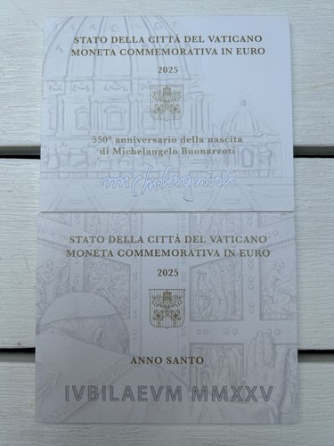 Euro vaticano 2025 - 2,