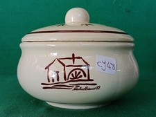 REGALI MULINO BIANCO BISCOTTIERA ZUCCHERIERA RONDINI CERAMICA VINTAGE 1982. CY48
