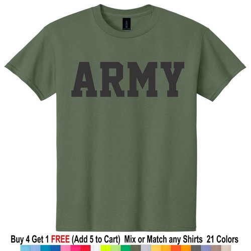 Camicia army serigrafata - us,