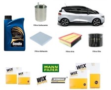 Kit Filtri Tagliando Renault Scenic III 1.5 DCI + 5 Litri Olio Bendix 5w30