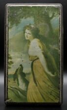 Antica Scatola Latta Pubblicità Biscotti WAMAR - Lady Hamilton - Dama Levriero