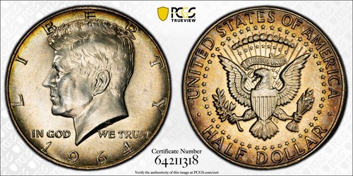 Mezzo dollaro kennedy 1964 - dollaro,