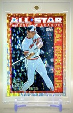 Cal Ripken Jr. 2025 Topps #90AS-39 1990 All-Star GOLD Crackle Ice Foil #/50 SSP