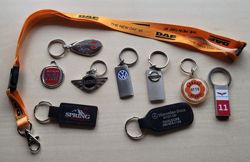 Car logo keyrings collection - car,