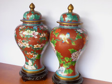 VASI CINESI  CLOISONNE' COPPIA