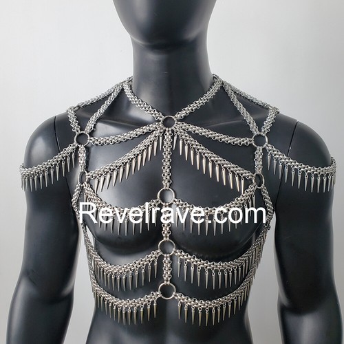 Bodychain rave burning uomo - bodychain,