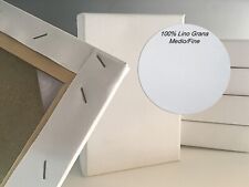 Tela per Pittura in 100% Lino con telaio da 2 cm graffata dietro