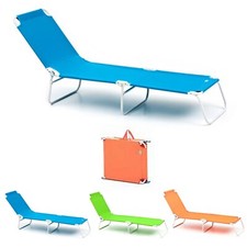 LETTINO PRENDISOLE BRANDINA DA CAMPEGGIO GIARDINO PORTATILE PIEGHEVOLE MARE NEW