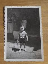 Fotografia 1930 Bambino Aereo M-750 AEREONAUTICA INGAP GIOCATTOLO D'EPOCA...