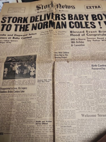 Giornale vintage 1947 stork - giornale,