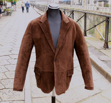 Giacca pelle scamosciata