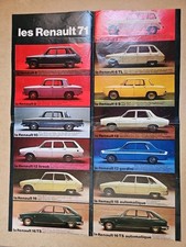 Renault 1971 Depliant In Lingua Francese 