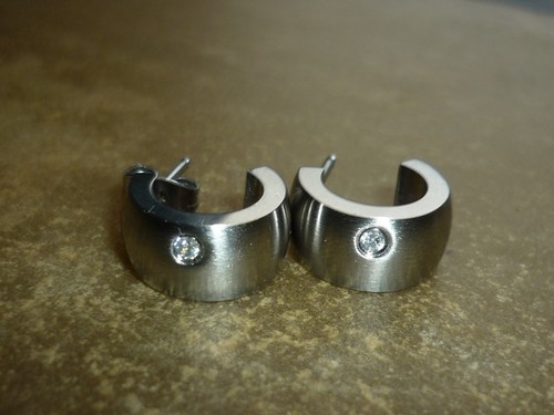 Orecchini acciaio inox con - acciaio,