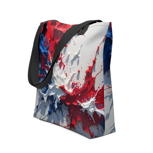 Borsa tote rosso bianco blu
