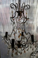 Lampadario vintage restaurato in ottime condizioni 