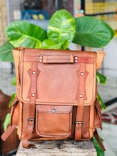 Esclusiva borsa in pelle zaino zaino per laptop uomo vera donna da viaggio