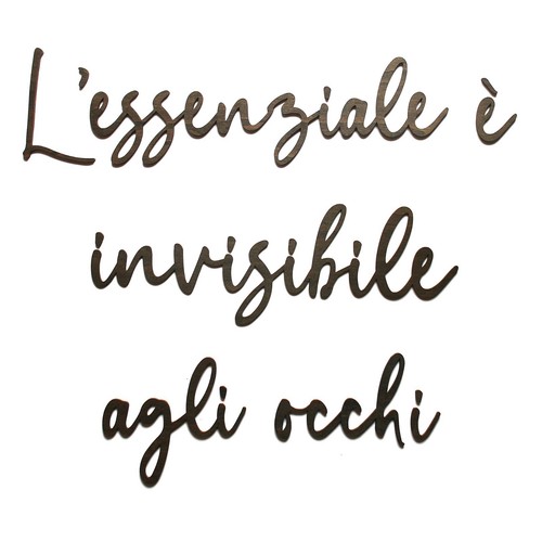 Essenziale invisibile - l'essenziale, è