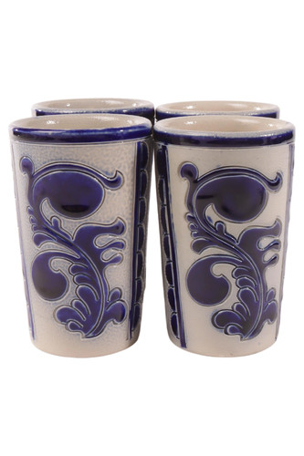 Set tazze caffè vintage blu - 4,