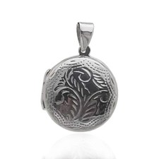 925mm Solid Silver Engraved