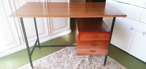 Scrivania teak ghisa - teak,