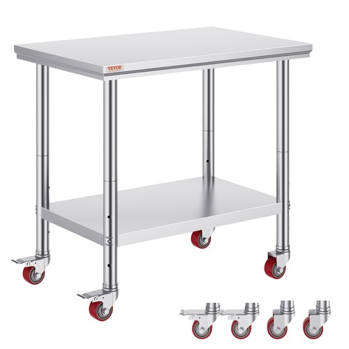 90x60cm tavolo acciaio - 90x60cm, inox