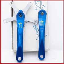 NOS FREE SPIRIT GUARNITURA VINTAGE ROAD RACING OLD SQUARE TAPER 170 BLU