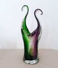 VASO VETRO SOMMERSO MURANO - FIRMATO BARBINI MURANO