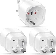 3 Pezzi Adattatore Presa