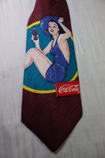 COCA COLA 100% SETA SILK TIE