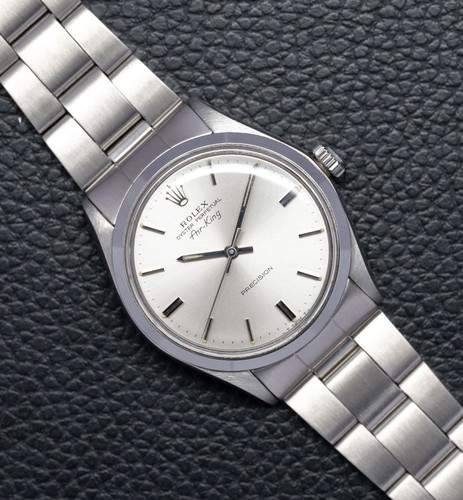Rolex air king 5500 silver - air-king,