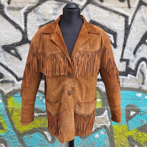 Giacca vintage con frange - giacca,