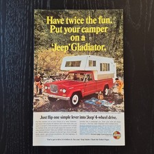 1966 Jeep Gladiator - Original AD Advertising Pubblicità Vintage