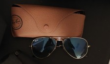 Ray-Ban Aviator 55m Occhiali da Sole per Uomo - Light Blue Gradient (RB3025...