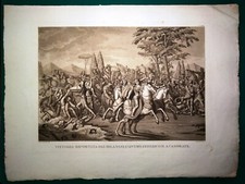 Stampa antica STORIA di MILANO