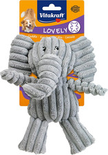 Safari Elefante, Gioco per Cane, Peluche per Cane, Con Squeaker, in Corda (1 Pz)