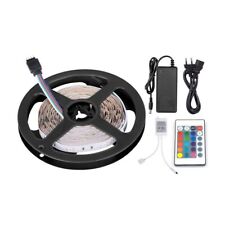 STRISCIA A LED SMD 5050 RGB IP65 5 METRI BOBINA CON ALIMENTATORE E TELECOMANDO