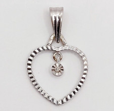 Ciondolo in oro bianco 18k con