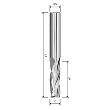 Fresa elicoidale legno Ø12 Z3