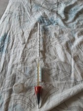 Alcolometro Da Banco Con Termometro in Vetro Misuratore per Alcol Nei Distillati