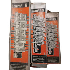 Morsetti vintage componibili singoli/doppi BTicino da 4...25 mmq comp. di guida 