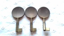 3 CHIAVI VINTAGE OTTONE 