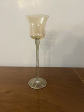 Porta candela vetro Vintage Colore Oro E Albicocca