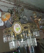 Antico lampadario ceramica