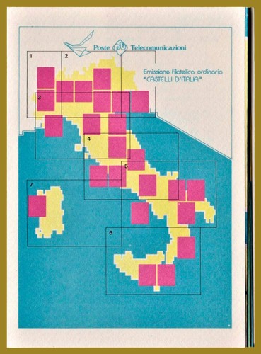 1980 italia folder castelli - italia,