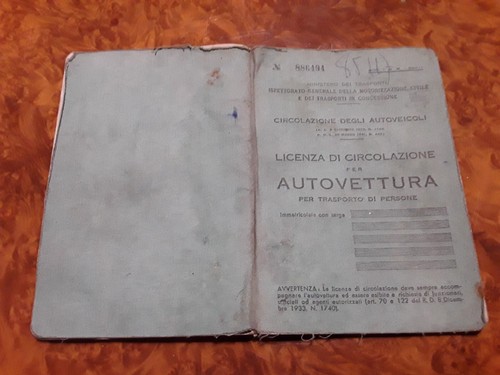 Licenza circolazione per - licenza, di