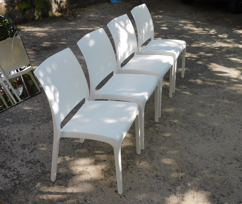 Set sedie bianche impilabili - set,
