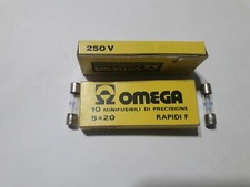 10pcs 125mA 250V F Omega Fusibili Rapidi di Vetro 5X20mm